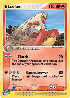 Blaziken, Ruby & Sapphire #15, Pokémon TCG card