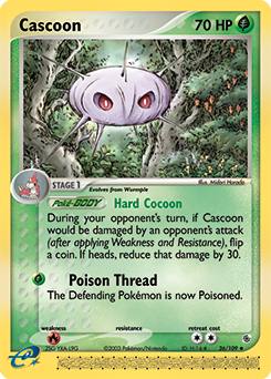 Cascoon, Ruby & Sapphire #26, Pokémon TCG card