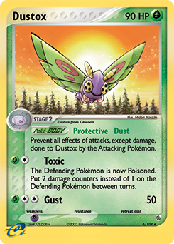 Dustox, Ruby & Sapphire #6, Pokémon TCG card
