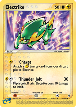 Electrike, Ruby & Sapphire #30, Pokémon TCG card