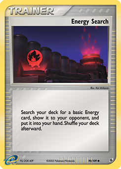 Energy Search, Ruby & Sapphire #90, Pokémon TCG card