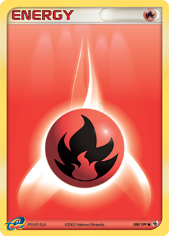 Fire Energy, Ruby & Sapphire #108, Pokémon TCG card