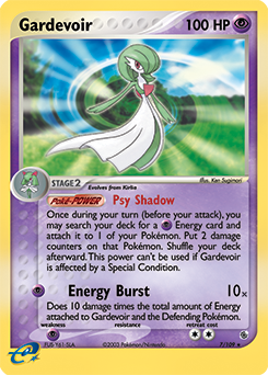 Gardevoir, Ruby & Sapphire #7, Pokémon TCG card