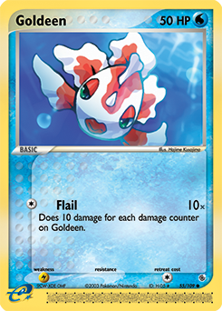 Goldeen, Ruby & Sapphire #55, Pokémon TCG card