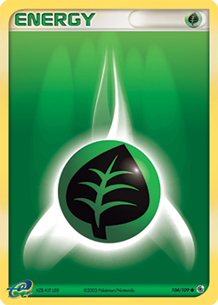 Grass Energy, Ruby & Sapphire #104, Pokémon TCG card