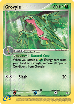 Grovyle, Ruby & Sapphire #32, Pokémon TCG card