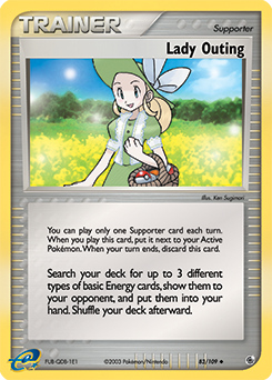 Lady Outing, Ruby & Sapphire #83, Pokémon TCG card