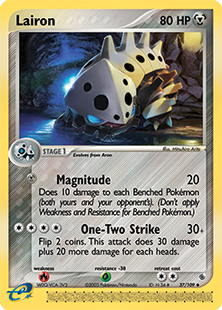 Lairon, Ruby & Sapphire #37, Pokémon TCG card
