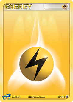 Lightning Energy, Ruby & Sapphire #109, Pokémon TCG card