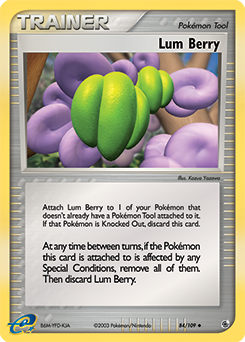 Lum Berry, Ruby & Sapphire #84, Pokémon TCG card