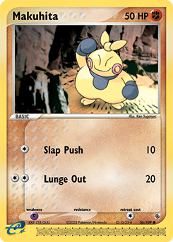 Makuhita, Ruby & Sapphire #56, Pokémon TCG card