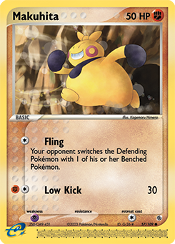 Makuhita, Ruby & Sapphire #57, Pokémon TCG card