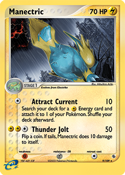 Manectric, Ruby & Sapphire #9, Pokémon TCG card