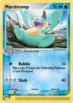 Marshtomp, Ruby & Sapphire #40, Pokémon TCG card