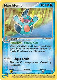 Marshtomp, Ruby & Sapphire #41, Pokémon TCG card
