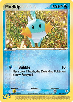 Mudkip, Ruby & Sapphire #59, Pokémon TCG card