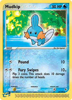 Mudkip, Ruby & Sapphire #60, Pokémon TCG card