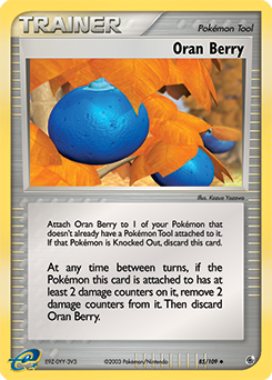 Oran Berry, Ruby & Sapphire #85, Pokémon TCG card