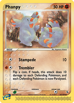 Phanpy, Ruby & Sapphire #62, Pokémon TCG card