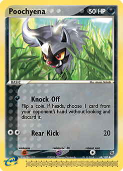 Poochyena, Ruby & Sapphire #64, Pokémon TCG card