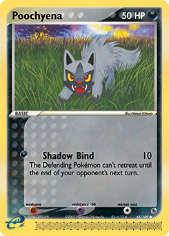 Poochyena, Ruby & Sapphire #65, Pokémon TCG card