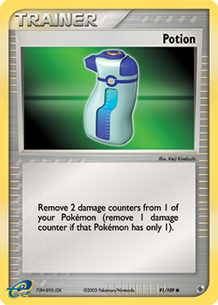 Potion, Ruby & Sapphire #91, Pokémon TCG card