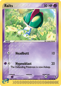 Ralts, Ruby & Sapphire #67, Pokémon TCG card