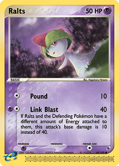 Ralts, Ruby & Sapphire #68, Pokémon TCG card