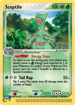 Sceptile, Ruby & Sapphire #20, Pokémon TCG card