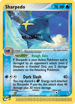 Sharpedo, Ruby & Sapphire #22, Pokémon TCG card