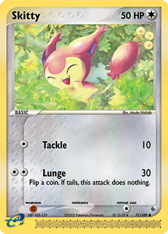 Skitty, Ruby & Sapphire #71, Pokémon TCG card