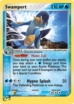 Swampert, Ruby & Sapphire #13, Pokémon TCG card