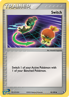 Switch, Ruby & Sapphire #92, Pokémon TCG card
