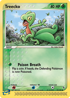 Treecko, Ruby & Sapphire #75, Pokémon TCG card
