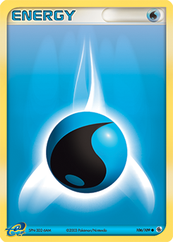 Water Energy, Ruby & Sapphire #106, Pokémon TCG card