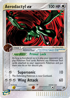 Aerodactyl ex, Sandstorm #94, Pokémon TCG card