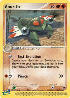 Anorith, Sandstorm #27, Pokémon TCG card