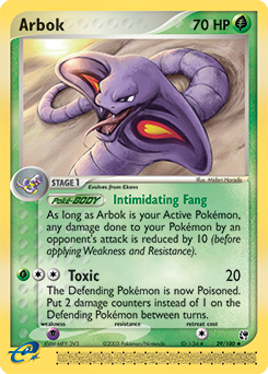 Arbok, Sandstorm #29, Pokémon TCG card