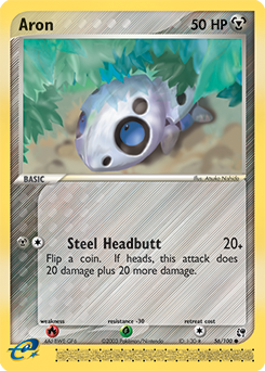 Aron, Sandstorm #56, Pokémon TCG card