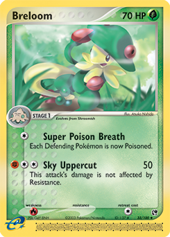 Breloom, Sandstorm #33, Pokémon TCG card