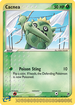 Cacnea, Sandstorm #58, Pokémon TCG card