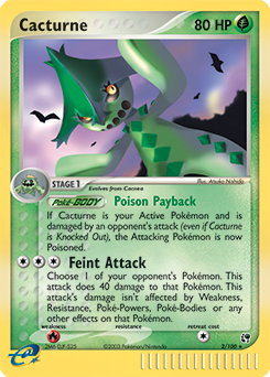 Cacturne, Sandstorm #2, Pokémon TCG card