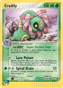 Cradily, Sandstorm #3, Pokémon TCG card