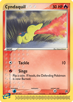Cyndaquil, Sandstorm #59, Pokémon TCG card