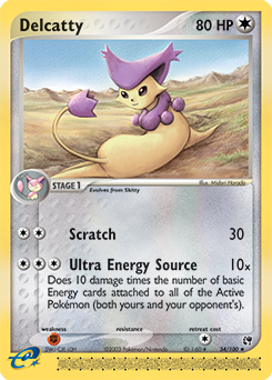 Delcatty, Sandstorm #34, Pokémon TCG card