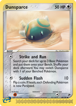 Dunsparce, Sandstorm #60, Pokémon TCG card