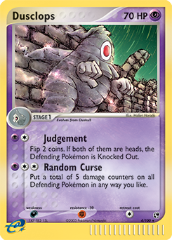 Dusclops, Sandstorm #4, Pokémon TCG card