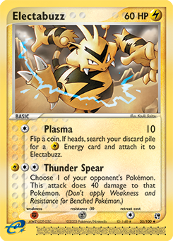 Electabuzz, Sandstorm #35, Pokémon TCG card