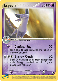 Espeon, Sandstorm #16, Pokémon TCG card