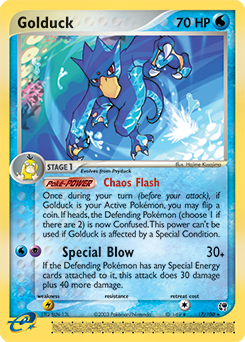 Golduck, Sandstorm #17, Pokémon TCG card